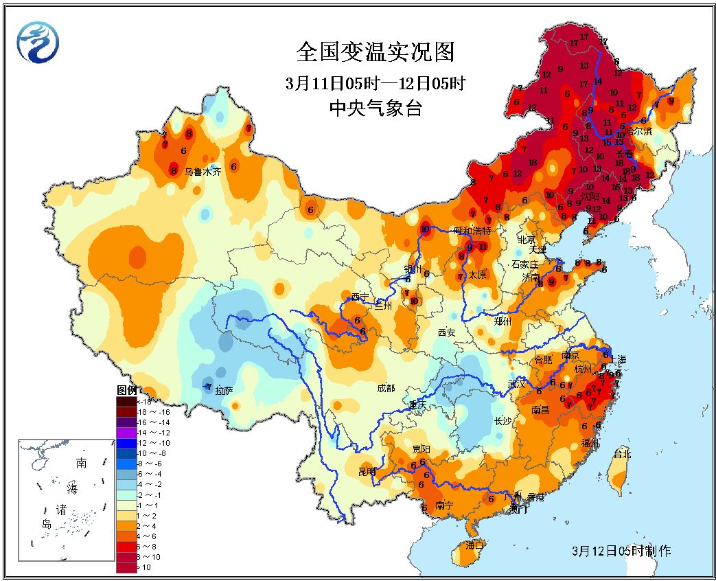 最新未来十天全国天气预报：区域性降雨及气温波动详解